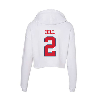 Fresno State - NCAA Softball : Olivia Hill - Women's Crop Fleece Hoodie-1