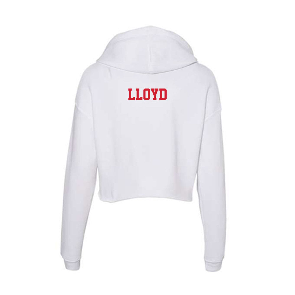 Fresno State - NCAA Men's Golf : Joseph Lloyd - Women's Crop Fleece Hoodie-1