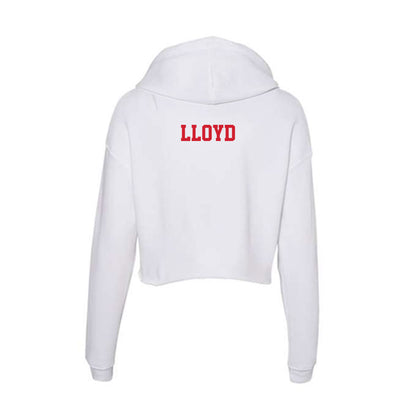 Fresno State - NCAA Men's Golf : Joseph Lloyd - Women's Crop Fleece Hoodie-1