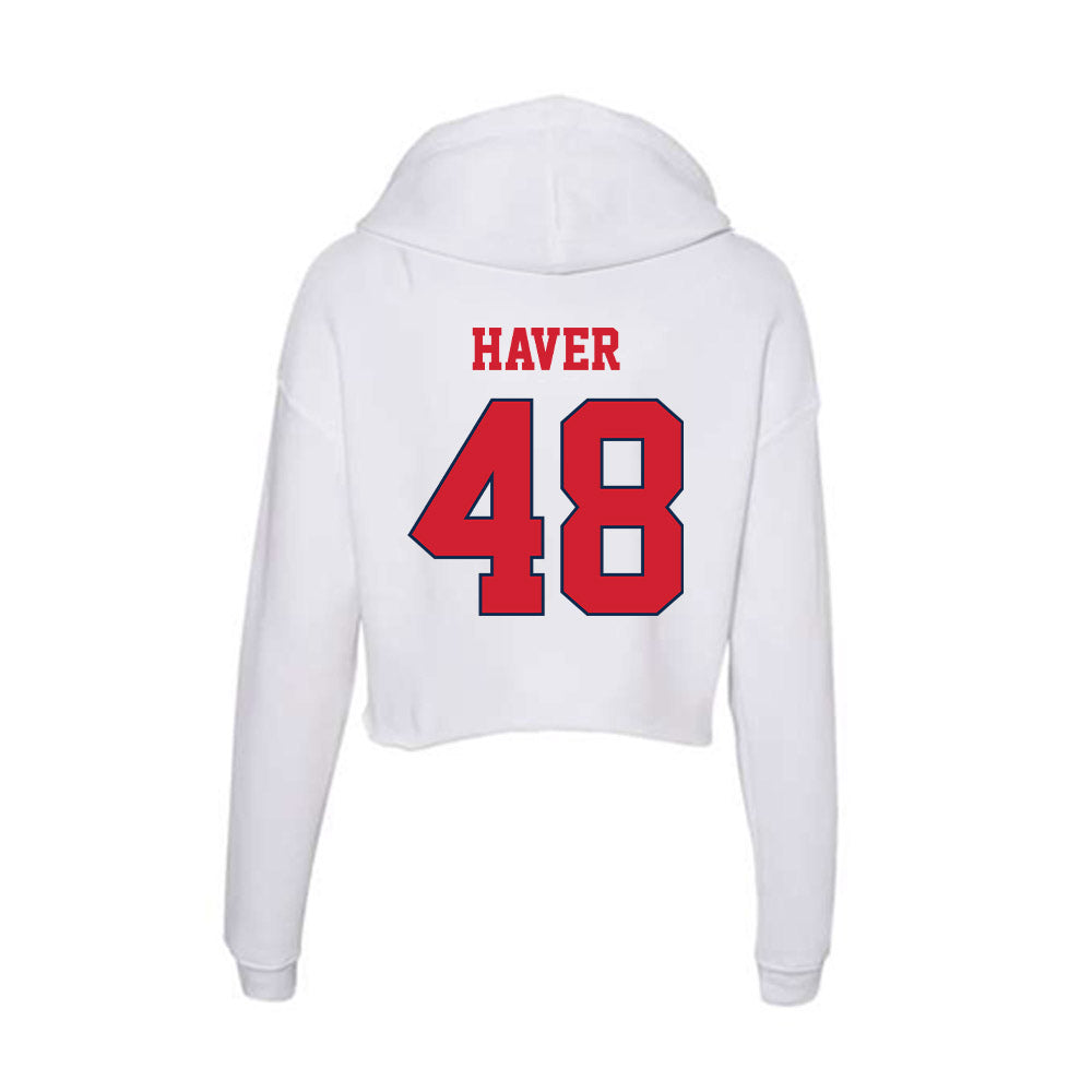 Fresno State - NCAA Baseball : Jordan Haver - Women's Crop Fleece Hoodie-1