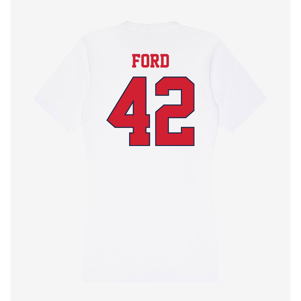 Fresno State - NCAA Football : Brayden Ford - Women's V-Neck T-Shirt-1
