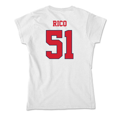 Fresno State - NCAA Baseball : Erik Rico - Soft Style Women’s T-Shirt-1