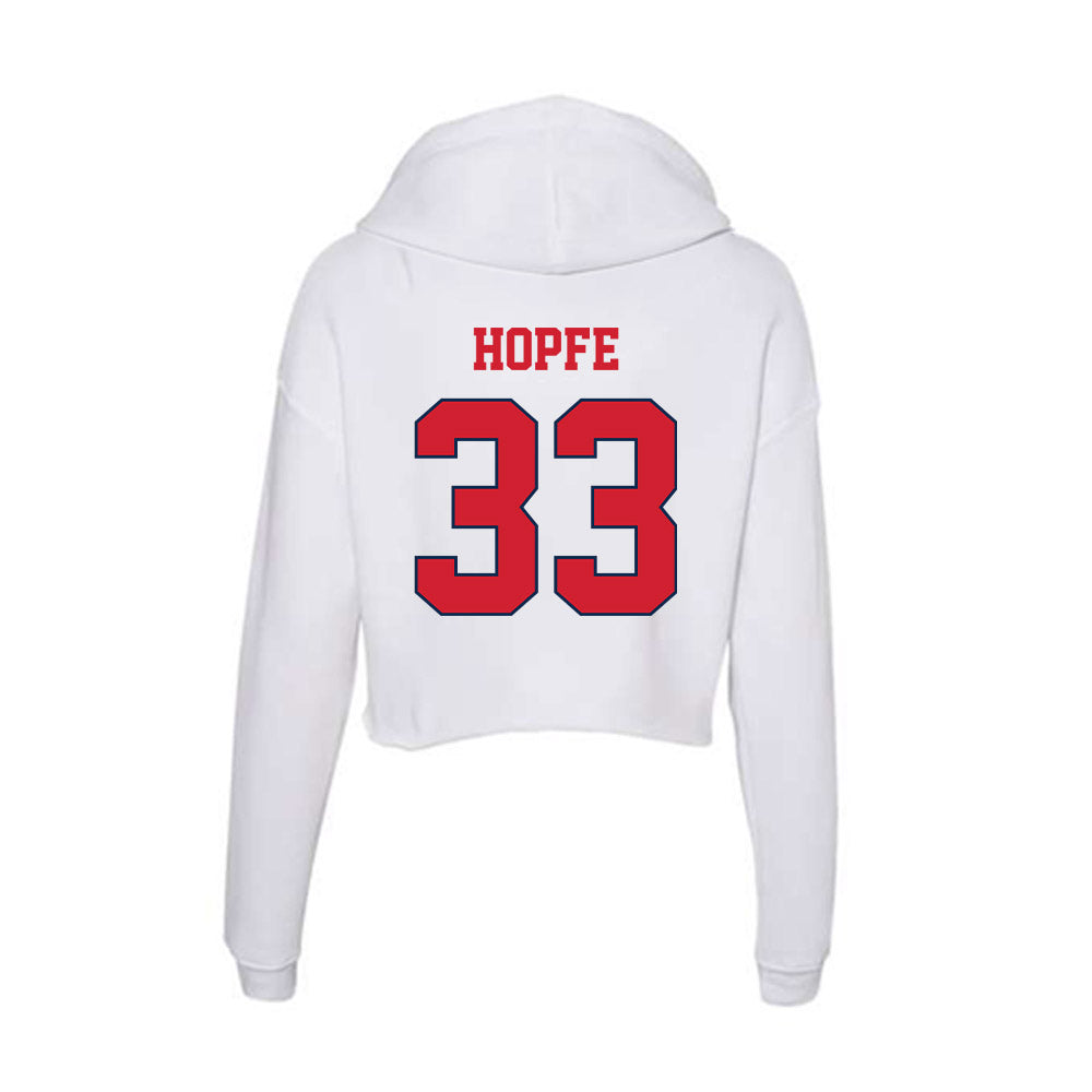 Fresno State - NCAA Baseball : Tommy Hopfe - Women's Crop Fleece Hoodie-1