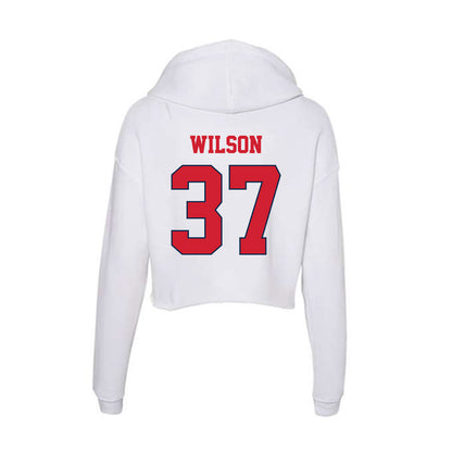 Fresno State - NCAA Football : Ryan Wilson - Women's Crop Fleece Hoodie-1