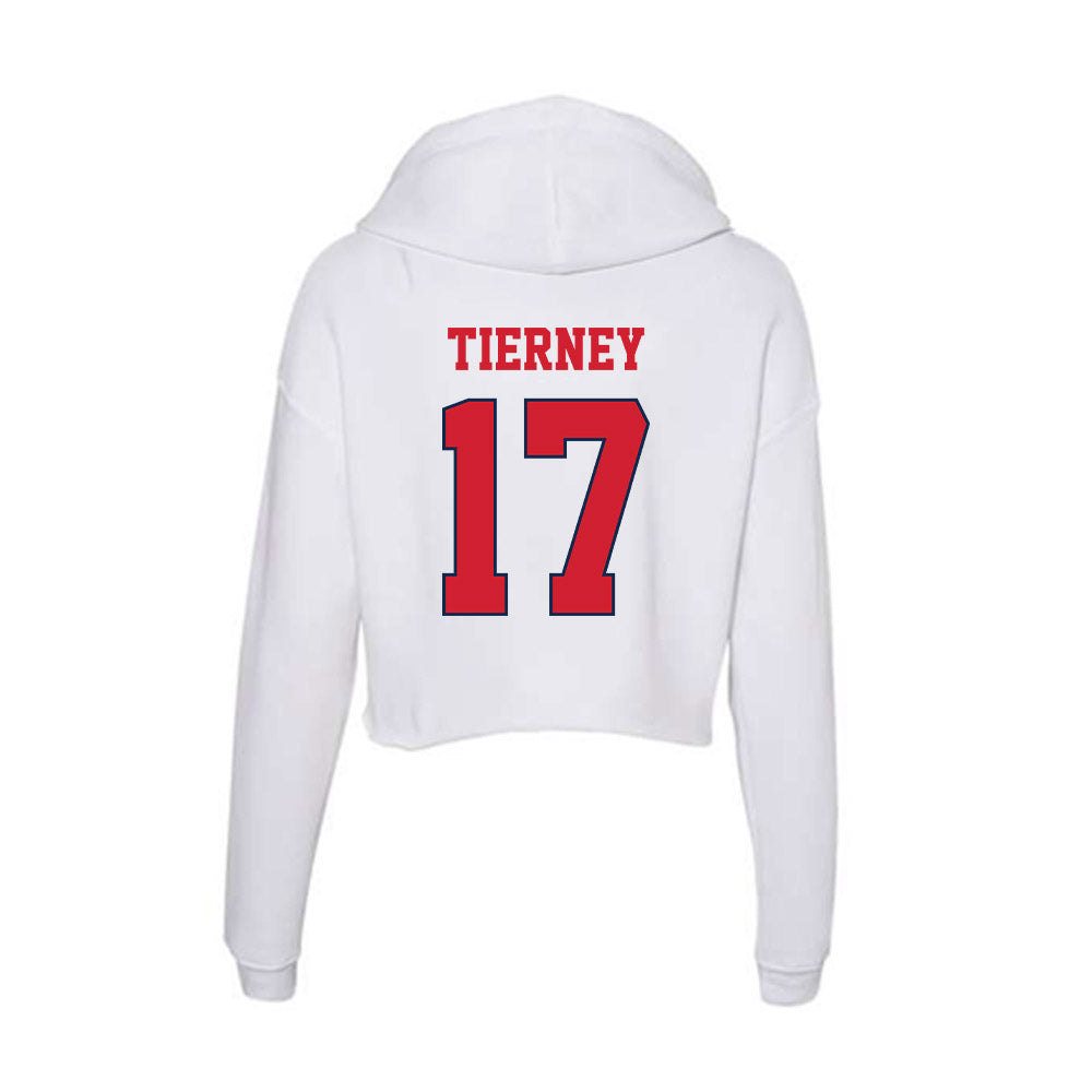Fresno State - NCAA Football : Ethan Tierney - Women's Crop Fleece Hoodie-1