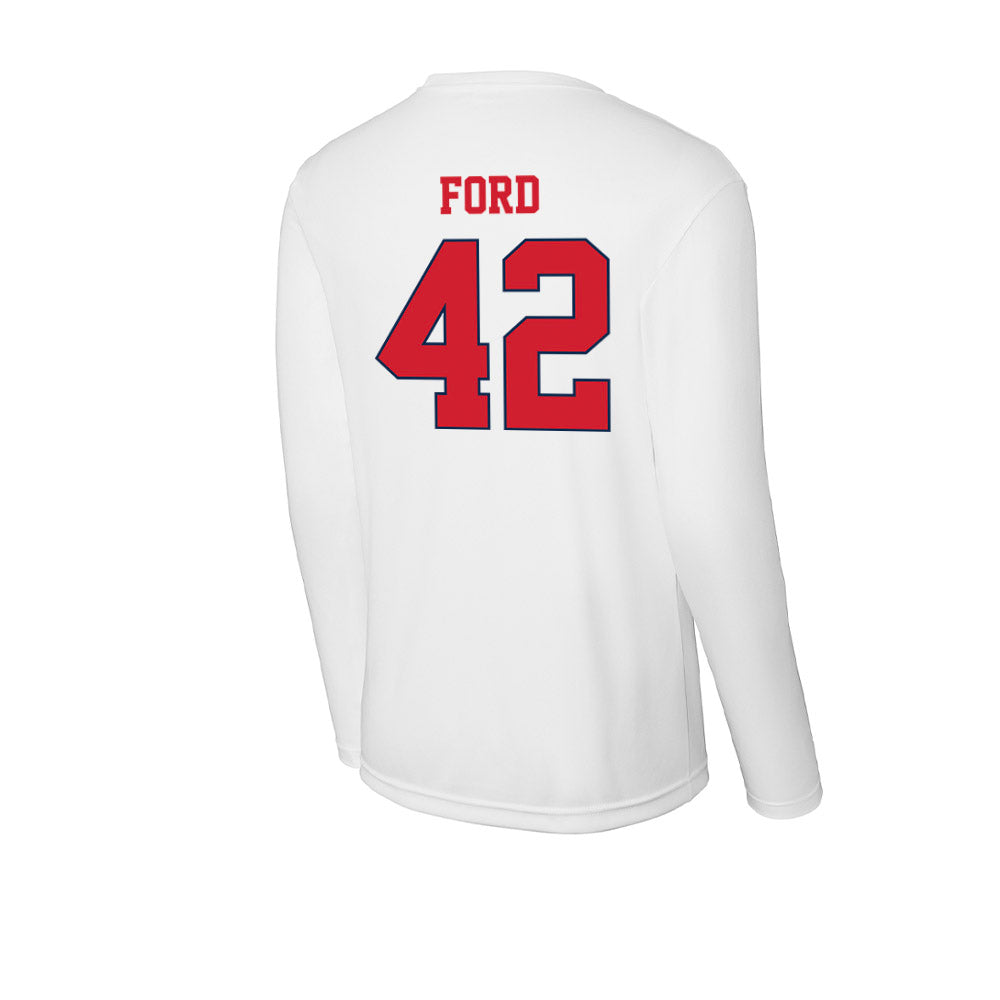 Fresno State - NCAA Football : Brayden Ford - Activewear Long Sleeve T-Shirt-1