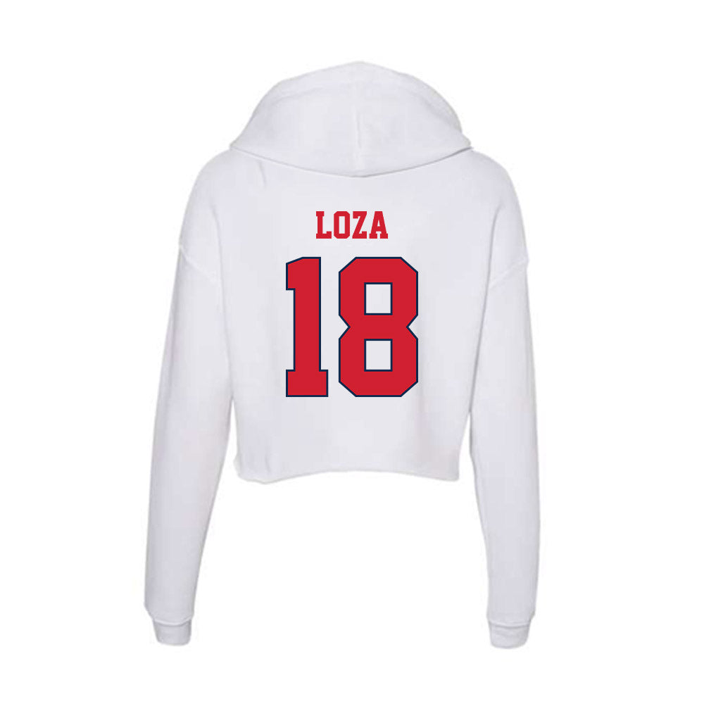 Fresno State - NCAA Softball : Alyssa Loza - Women's Crop Fleece Hoodie-1