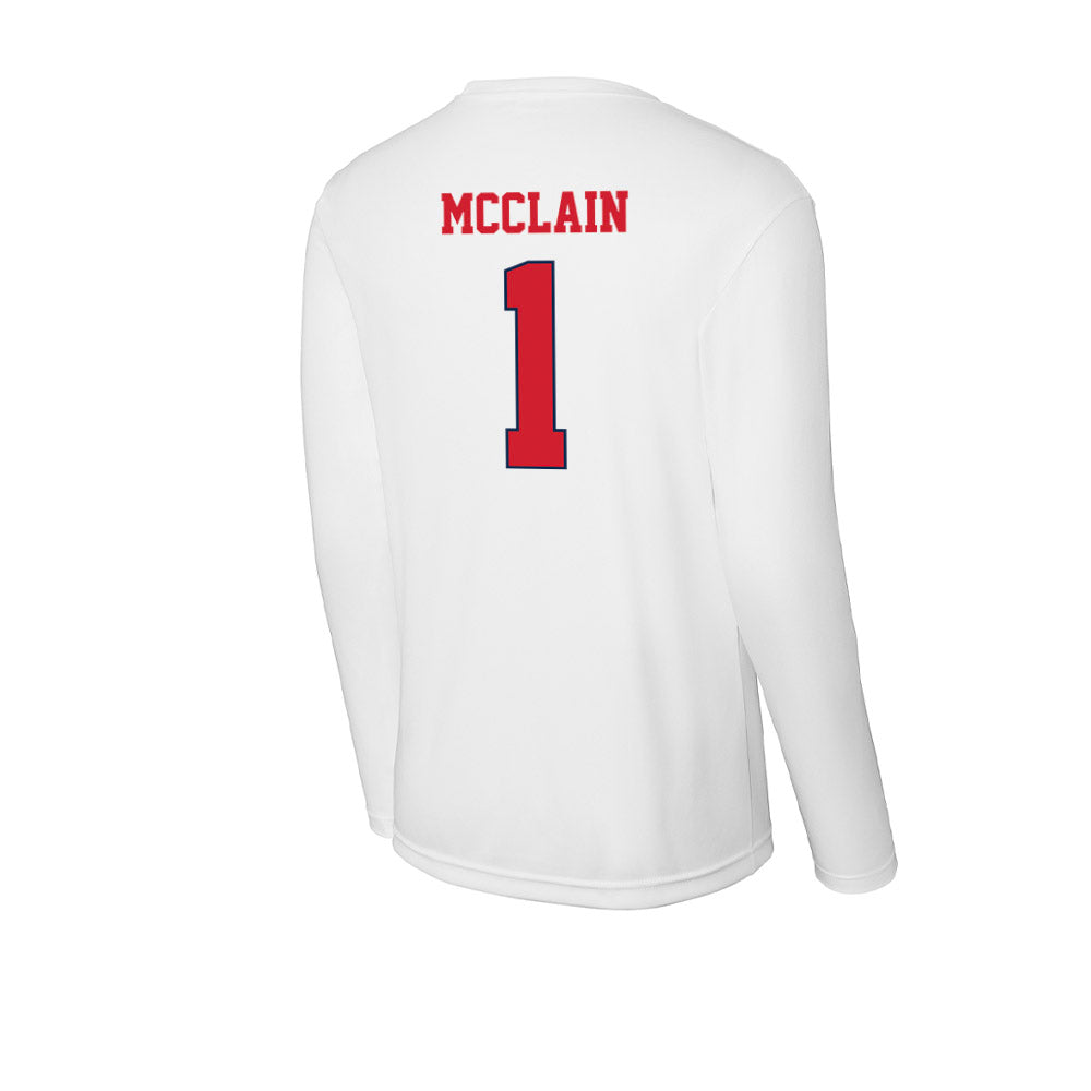 Fresno State - NCAA Football : Jahlil McClain - Activewear Long Sleeve T-Shirt-1