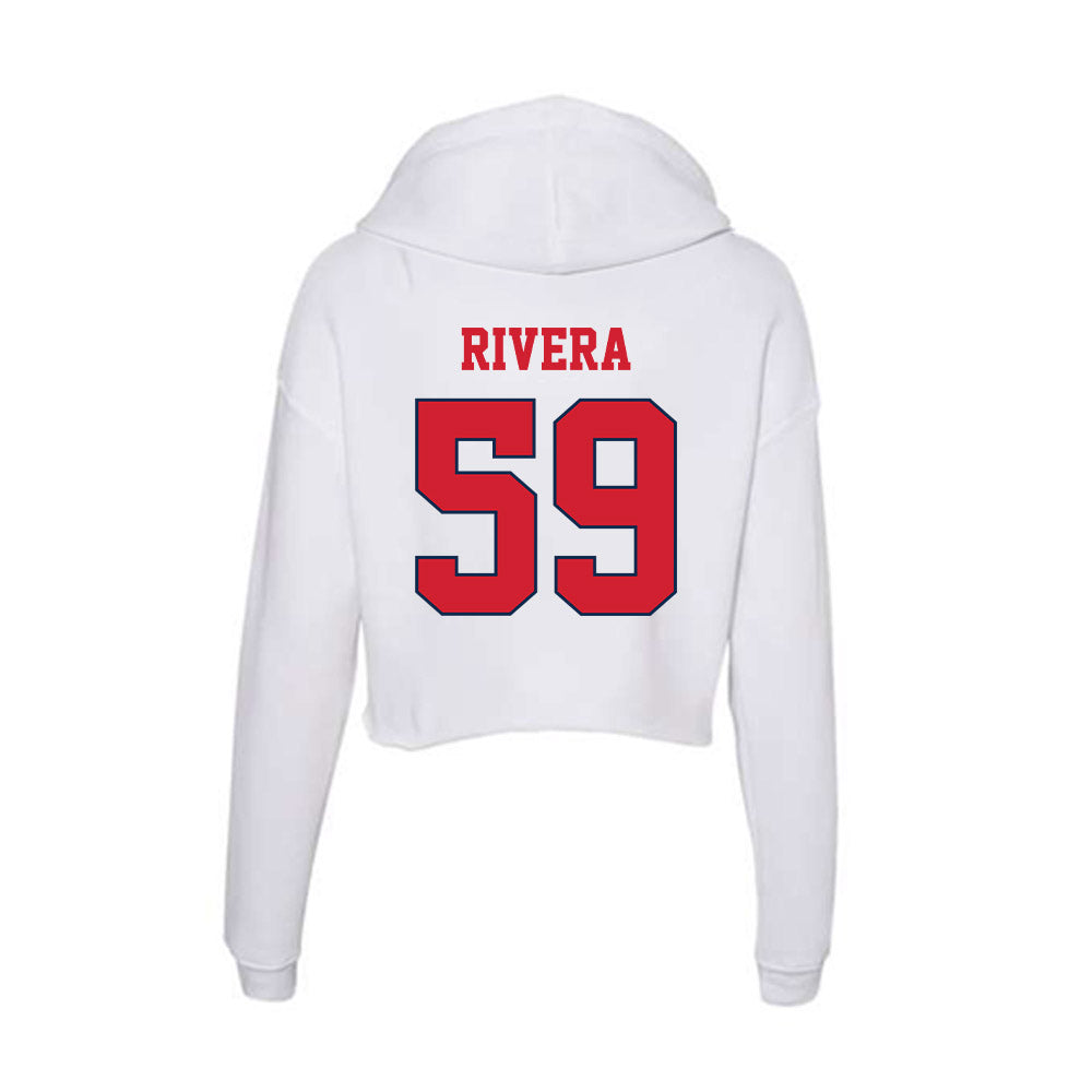 Fresno State - NCAA Football : Alex Rivera - Women's Crop Fleece Hooded Sweatshirt-1