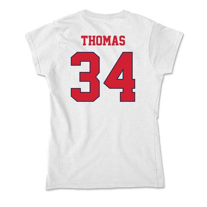 Fresno State - NCAA Baseball : Brandon Thomas - Soft Style Women’s T-Shirt-1