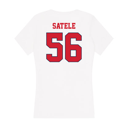 Fresno State - NCAA Football : Jairus Satele - Women's V-Neck T-Shirt-1