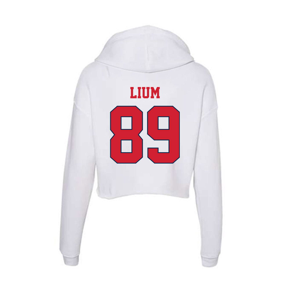Fresno State - NCAA Football : Brock Lium - Women's Crop Fleece Hoodie-1
