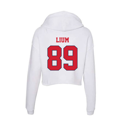 Fresno State - NCAA Football : Brock Lium - Women's Crop Fleece Hoodie-1