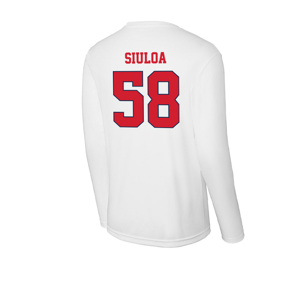 Fresno State - NCAA Football : Efren Siuloa - Activewear Long Sleeve T-Shirt-1