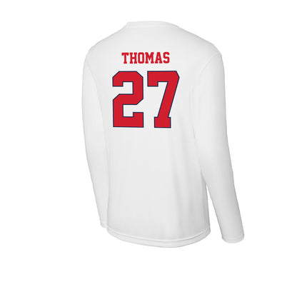 Fresno State - NCAA Football : Tariq Thomas - Activewear Long Sleeve T-Shirt-1