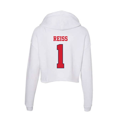 Fresno State - NCAA Women's Soccer : Jessica Reiss - Women's Crop Fleece Hooded Sweatshirt-1