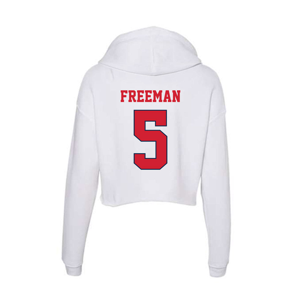 Fresno State - NCAA Football : Josiah Freeman - Women's Crop Fleece Hoodie-1