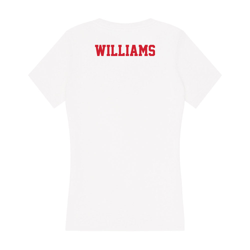 Fresno State - NCAA Men's Cross Country : Elijah Williams - Women's V-Neck T-Shirt-1