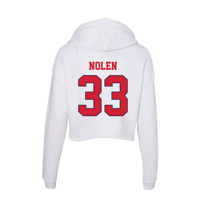 Fresno State - NCAA Baseball : Marcus Nolen - Women's Crop Fleece Hoodie-1