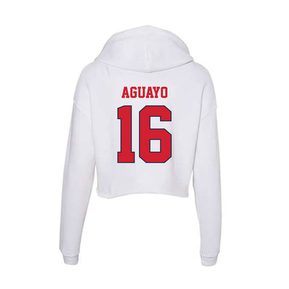 Fresno State - NCAA Softball : Arianna Aguayo - Women's Crop Fleece Hoodie-1