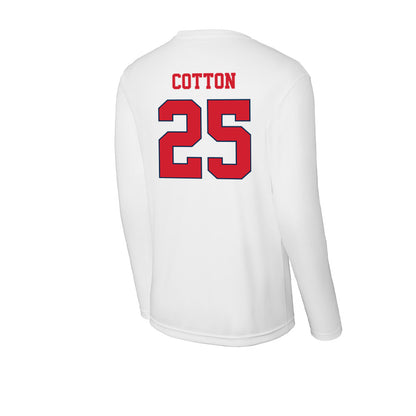 Fresno State - NCAA Football : Keynan Cotton - Activewear Long Sleeve T-Shirt-1