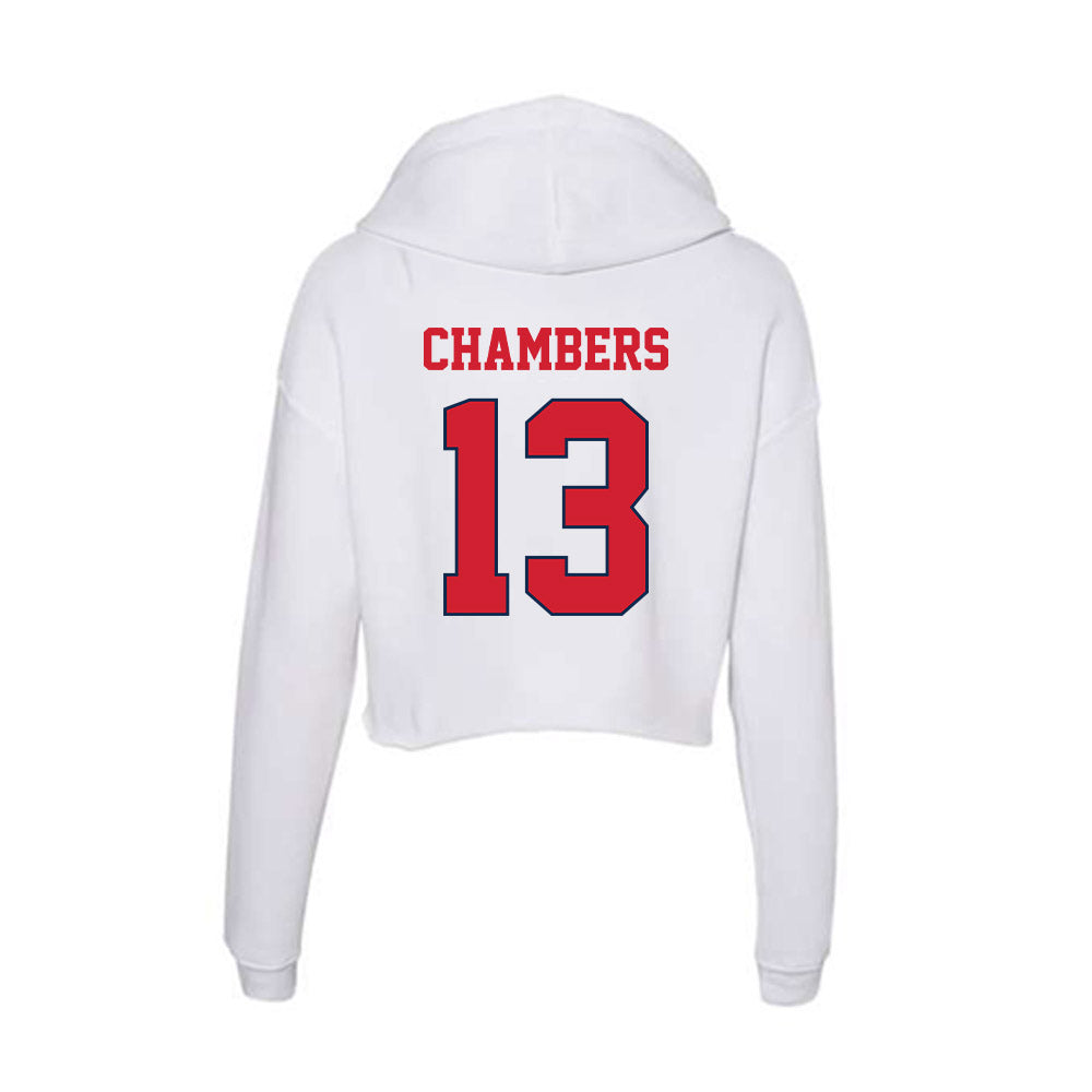 Fresno State - NCAA Football : Jacob Chambers - Women's Crop Fleece Hoodie-1