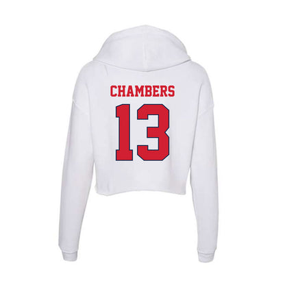 Fresno State - NCAA Football : Jacob Chambers - Women's Crop Fleece Hoodie-1