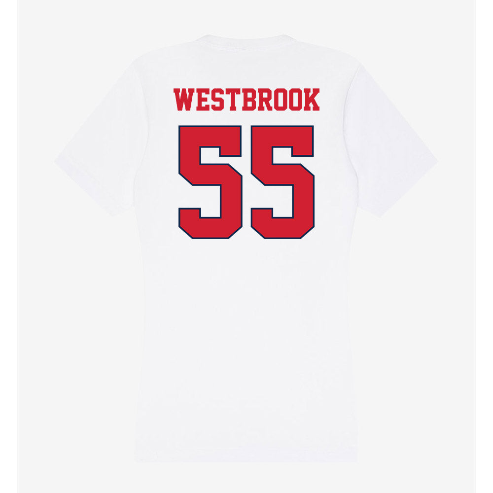 Fresno State - NCAA Softball : Tiara Westbrook - Women's V-Neck T-Shirt-1