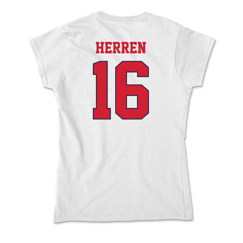 Fresno State - NCAA Women's Soccer : Abigail Herren - Soft Style Women’s T-Shirt-1