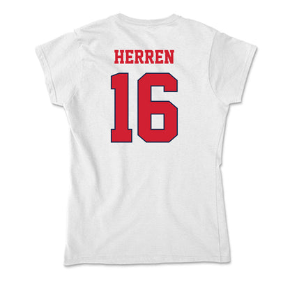 Fresno State - NCAA Women's Soccer : Abigail Herren - Soft Style Women’s T-Shirt-1