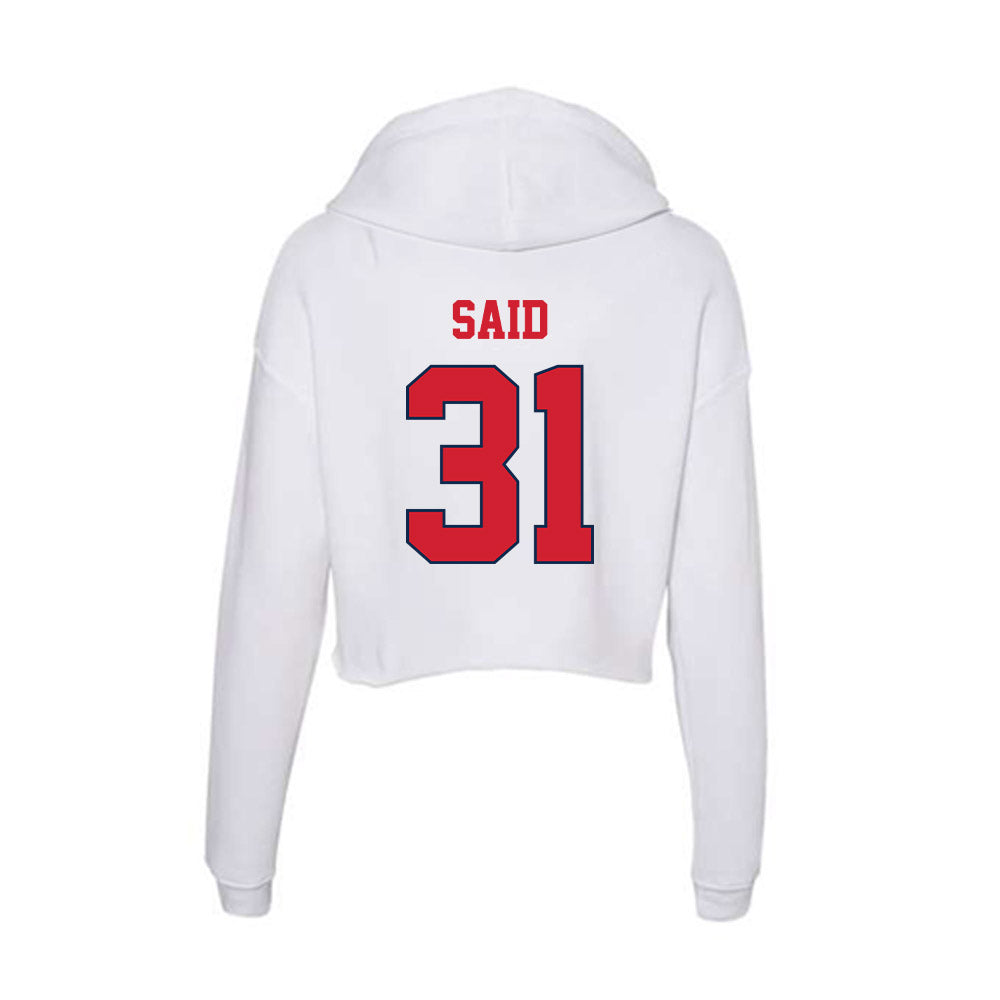 Fresno State - NCAA Women's Soccer : Jinan Said - Women's Crop Fleece Hooded Sweatshirt-1