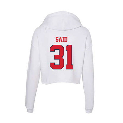 Fresno State - NCAA Women's Soccer : Jinan Said - Women's Crop Fleece Hooded Sweatshirt-1