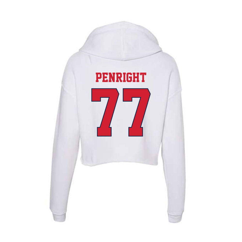 Fresno State - NCAA Football : Toreon Penright - Women's Crop Fleece Hoodie-1