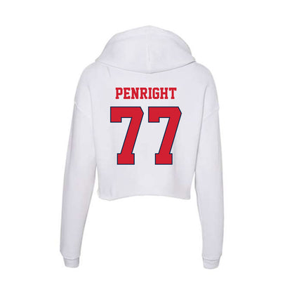 Fresno State - NCAA Football : Toreon Penright - Women's Crop Fleece Hoodie-1