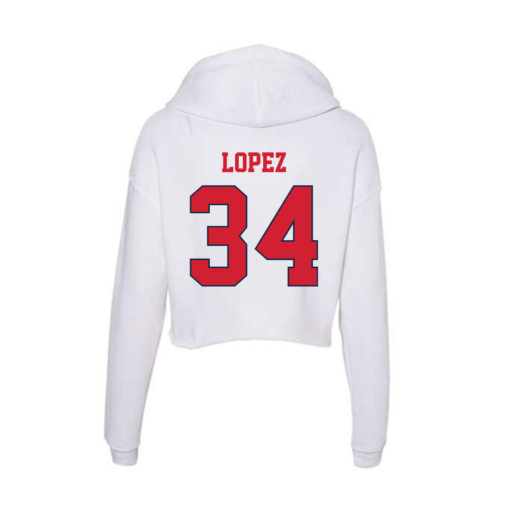 Fresno State - NCAA Softball : Christal Lopez - Women's Crop Fleece Hoodie-1
