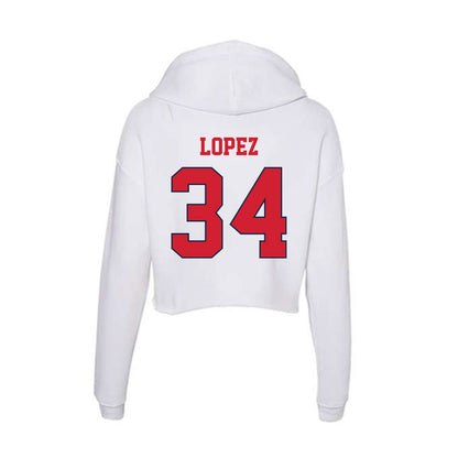 Fresno State - NCAA Softball : Christal Lopez - Women's Crop Fleece Hoodie-1