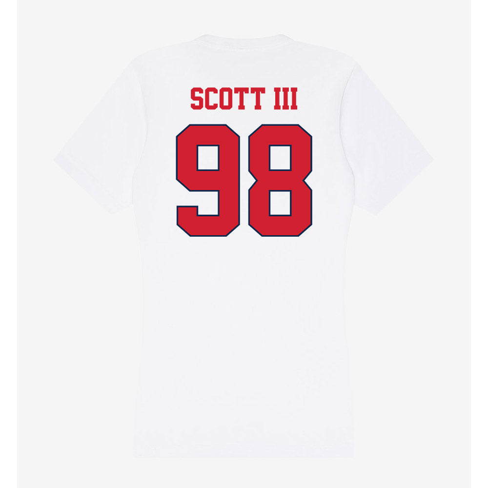 Fresno State - NCAA Football : Steven Scott III - Women's V-Neck T-Shirt-1