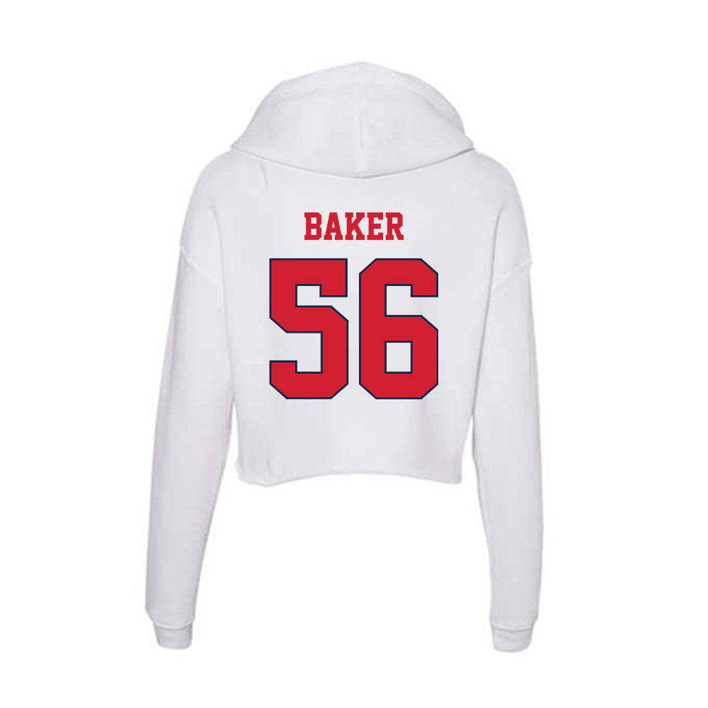 Fresno State - NCAA Football : Ben Baker - Women's Crop Fleece Hoodie-1