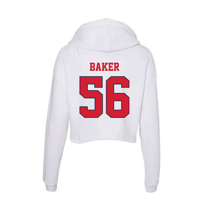 Fresno State - NCAA Football : Ben Baker - Women's Crop Fleece Hoodie-1