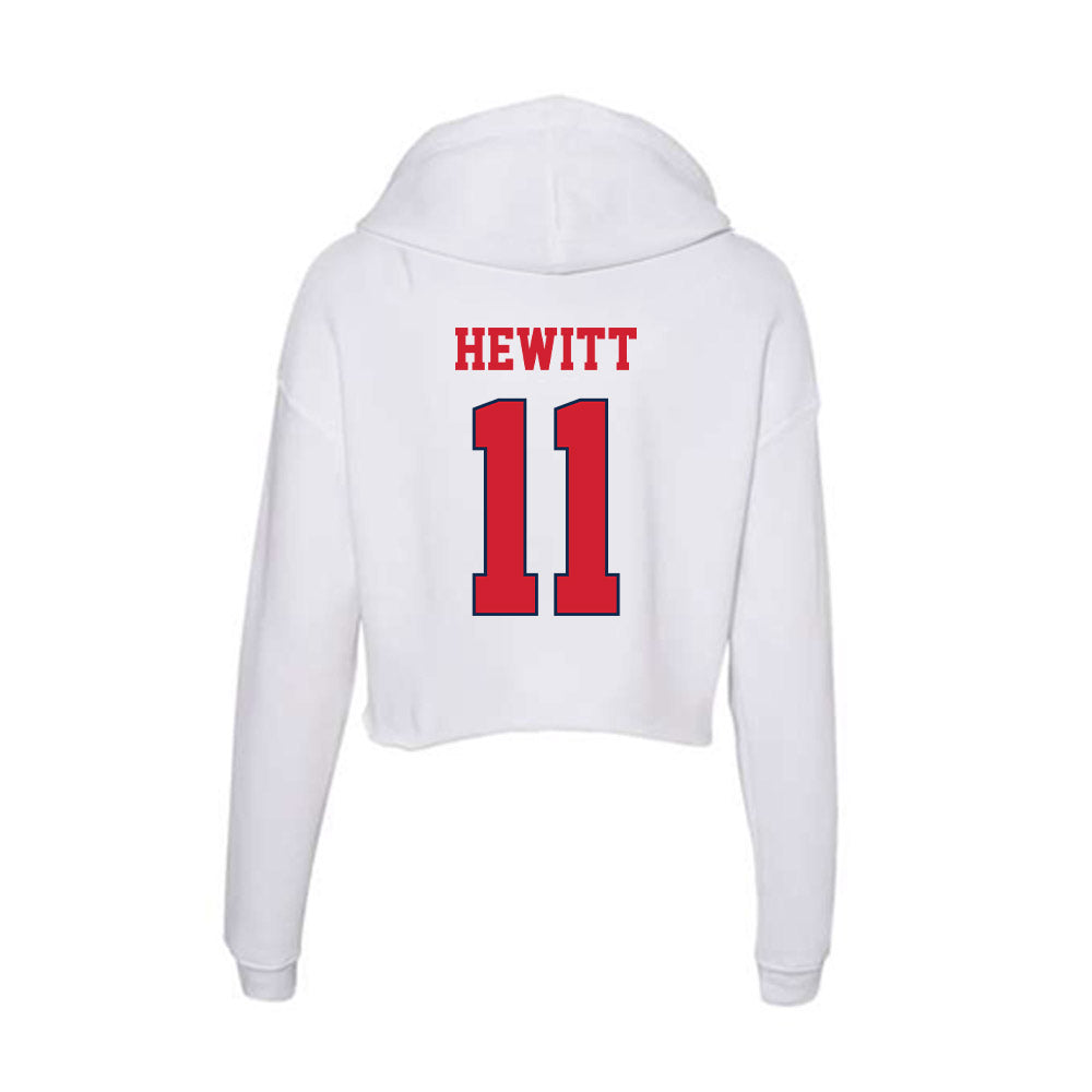 Fresno State - NCAA Baseball : Brady Hewitt - Women's Crop Fleece Hoodie-1