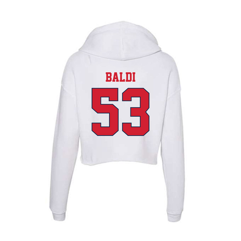 Fresno State - NCAA Football : Jack Baldi - Women's Crop Fleece Hoodie-1