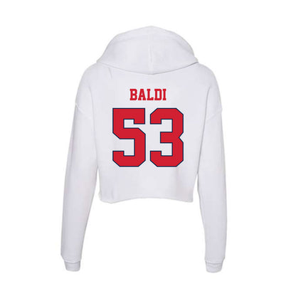 Fresno State - NCAA Football : Jack Baldi - Women's Crop Fleece Hoodie-1