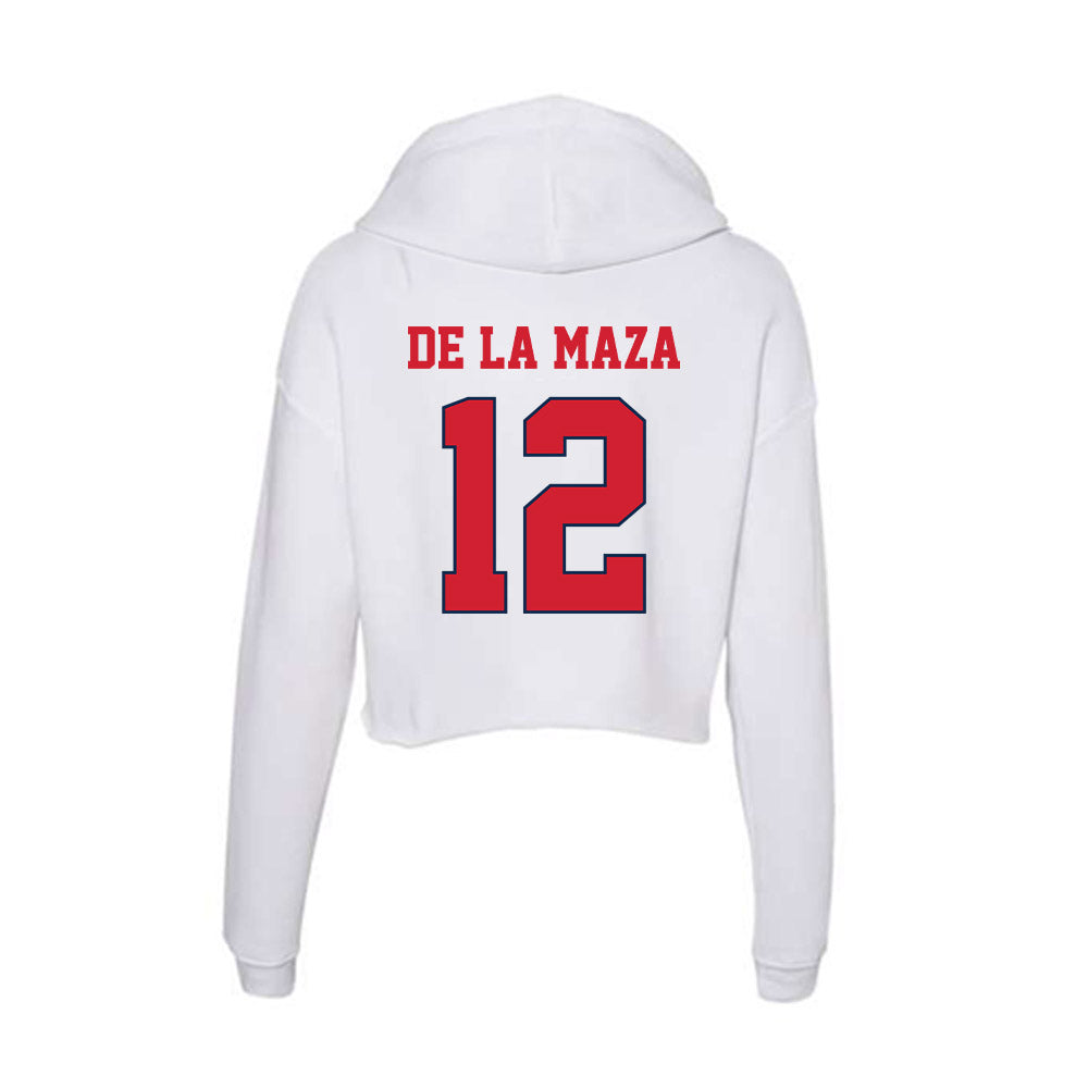 Fresno State - NCAA Baseball : Ryan De La Maza - Women's Crop Fleece Hoodie-1