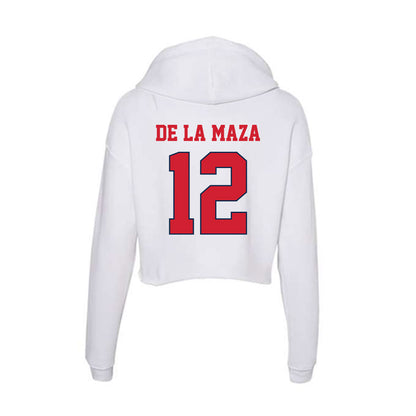 Fresno State - NCAA Baseball : Ryan De La Maza - Women's Crop Fleece Hoodie-1