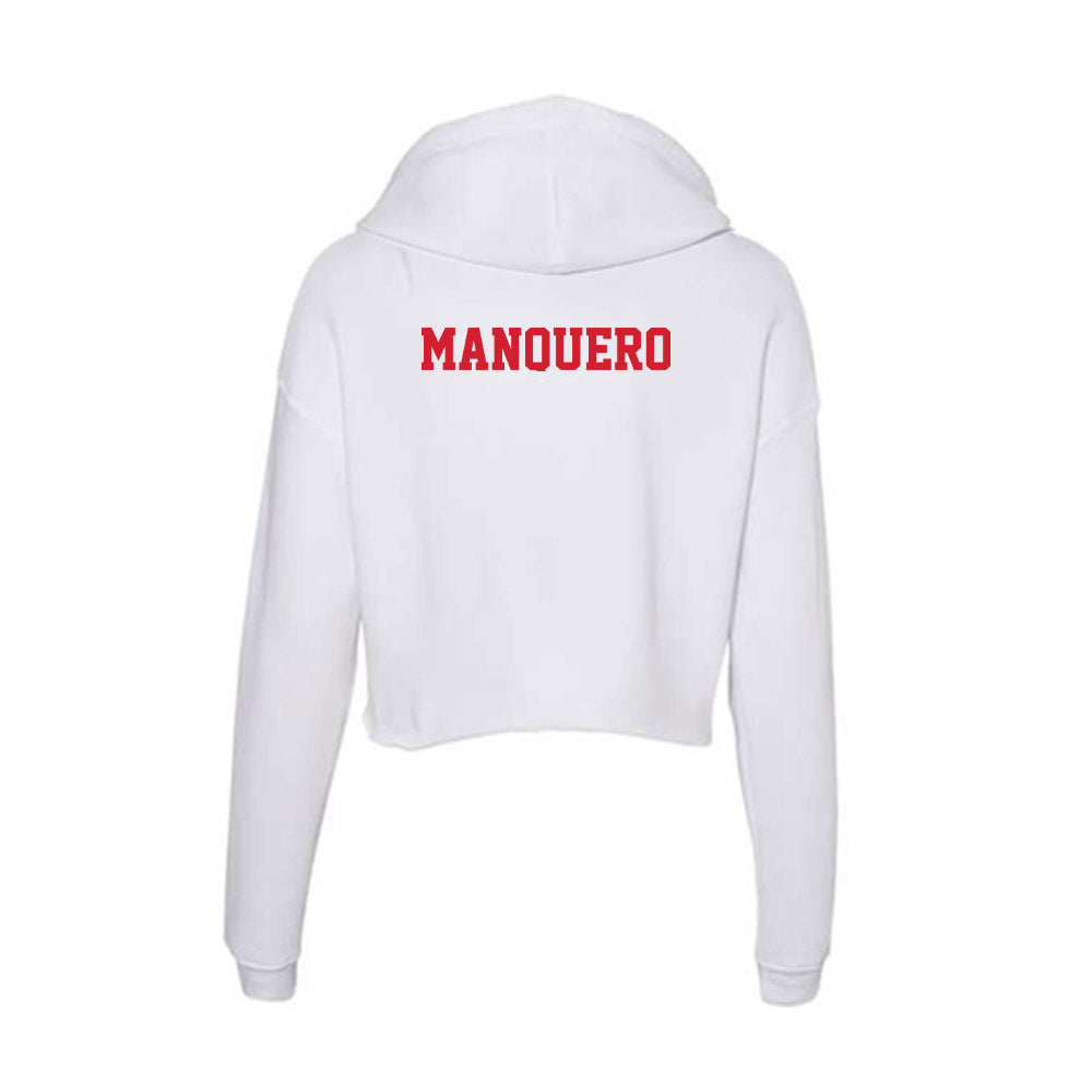 Fresno State - Dance Team : Angelina Manquero - Women's Crop Fleece Hoodie-1