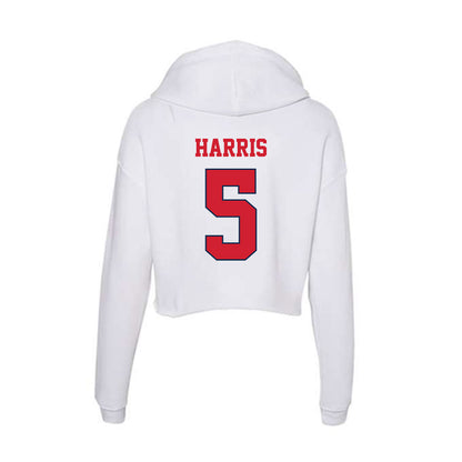 Fresno State - NCAA Football : Simeon Harris - Women's Crop Fleece Hoodie-1