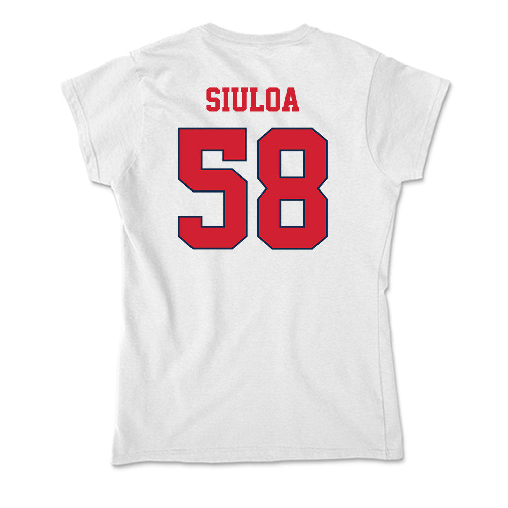 Fresno State - NCAA Football : Efren Siuloa - Soft Style Women’s T-Shirt-1
