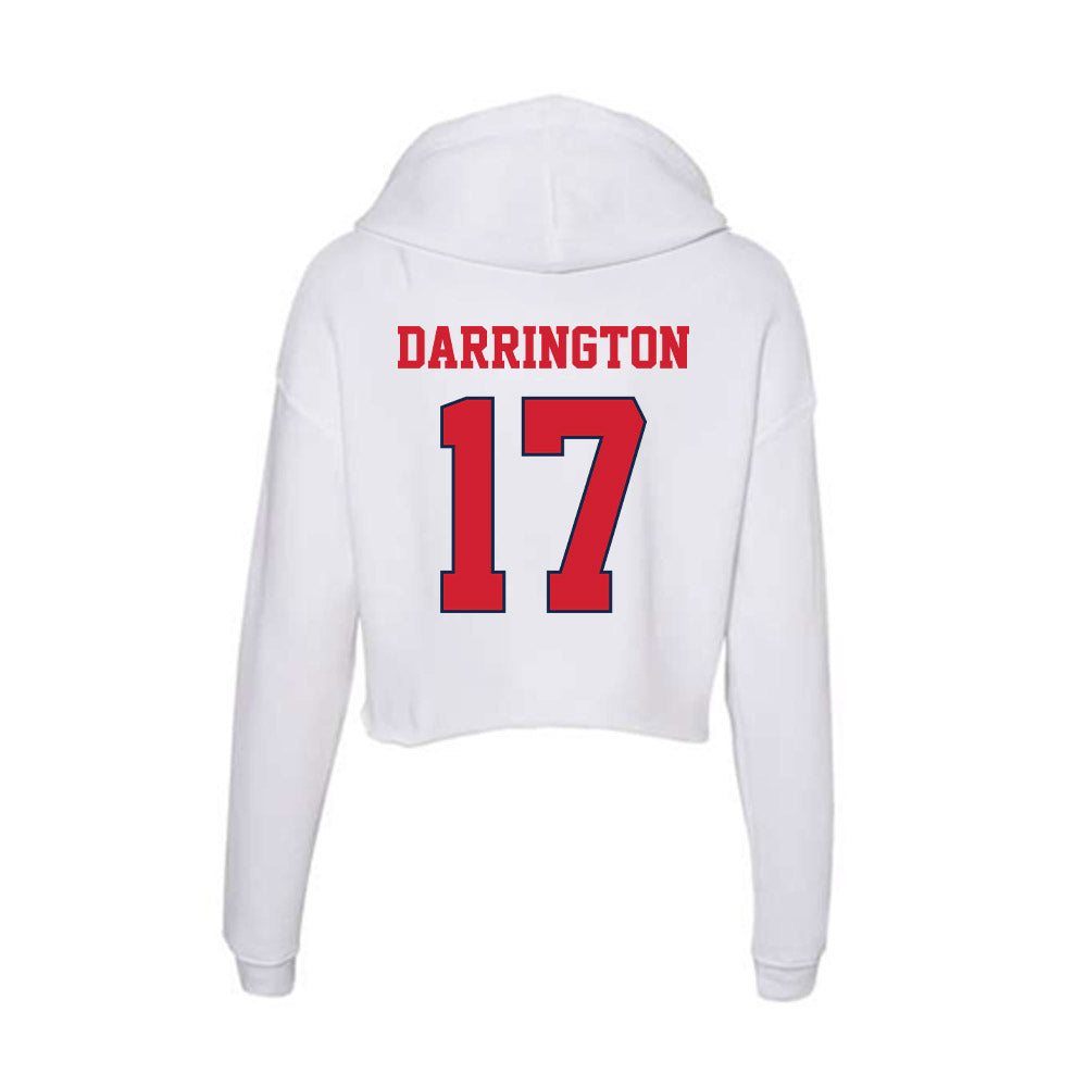 Fresno State - NCAA Football : Jonavon Darrington - Women's Crop Fleece Hooded Sweatshirt-1