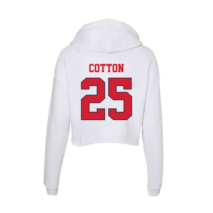 Fresno State - NCAA Football : Keynan Cotton - Women's Crop Fleece Hoodie-1