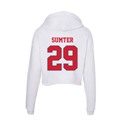 Fresno State - NCAA Football : Malakai Sumter - Women's Crop Fleece Hoodie-1
